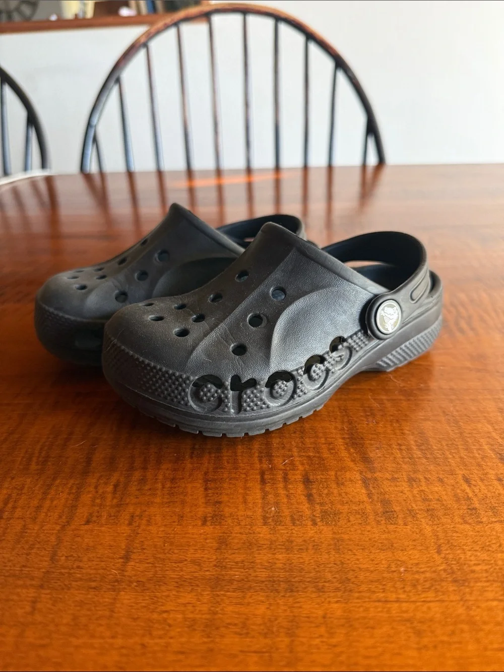 Toddler Black Classic Comfort Clogs sz 10